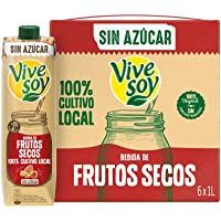 Los mejores  - Vivesoy Frutos Secos sin Azúcar Pack- 6 x 1L